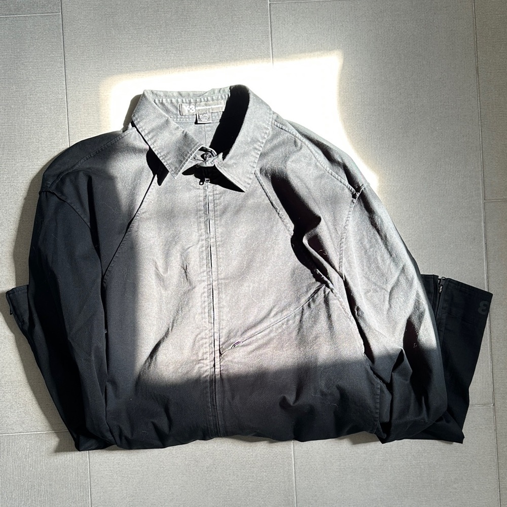 Y-3 Black Lightweight Shirt Jacket